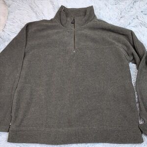 Field‎ Gear Sweatshirt Mens L Fleece Gorpcore Half Zip Pockets Comfort Casual